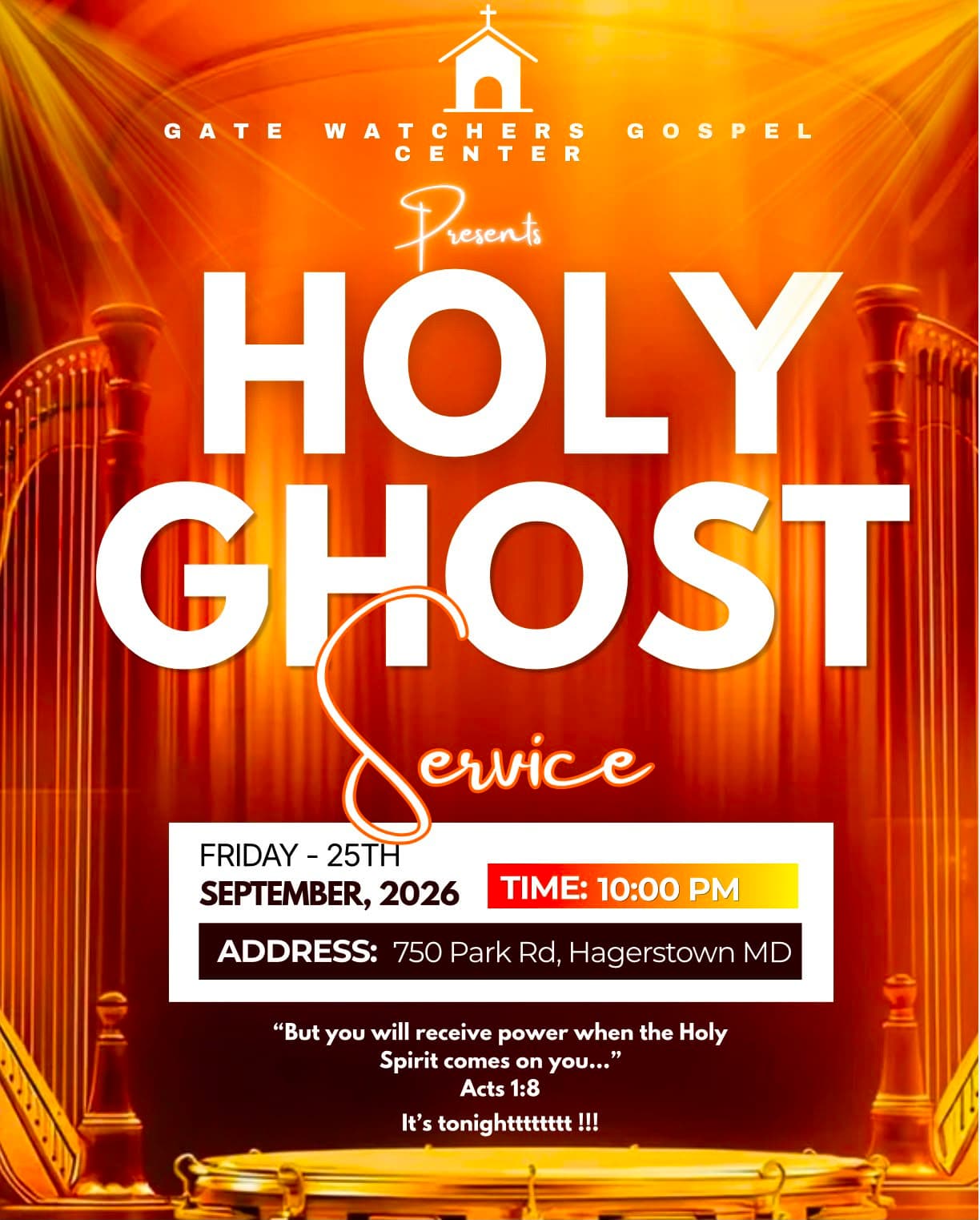 Holy Ghost Service Flyer Sep 25