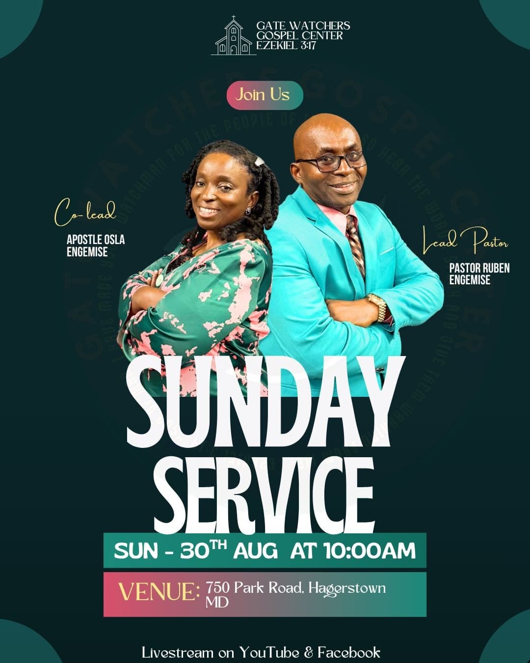 Sunday Service Flyer Aug 30